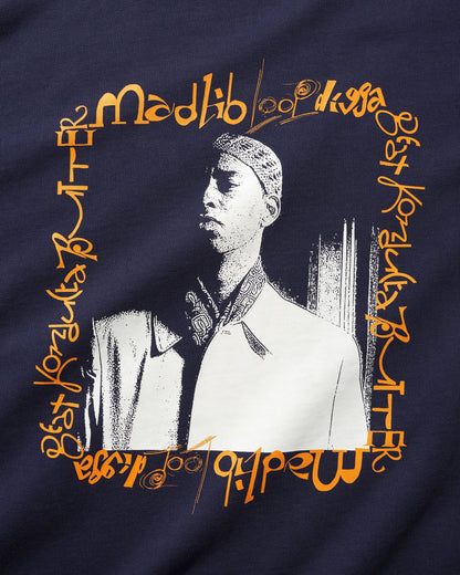 Butter Madlib Loop Digga Crewneck Washed Navy