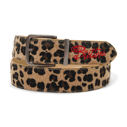 Butter Animal Hide Belt: Leopard
