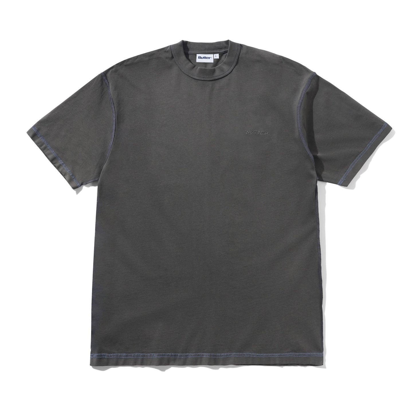 Butter Inside Out Tee Washed Black