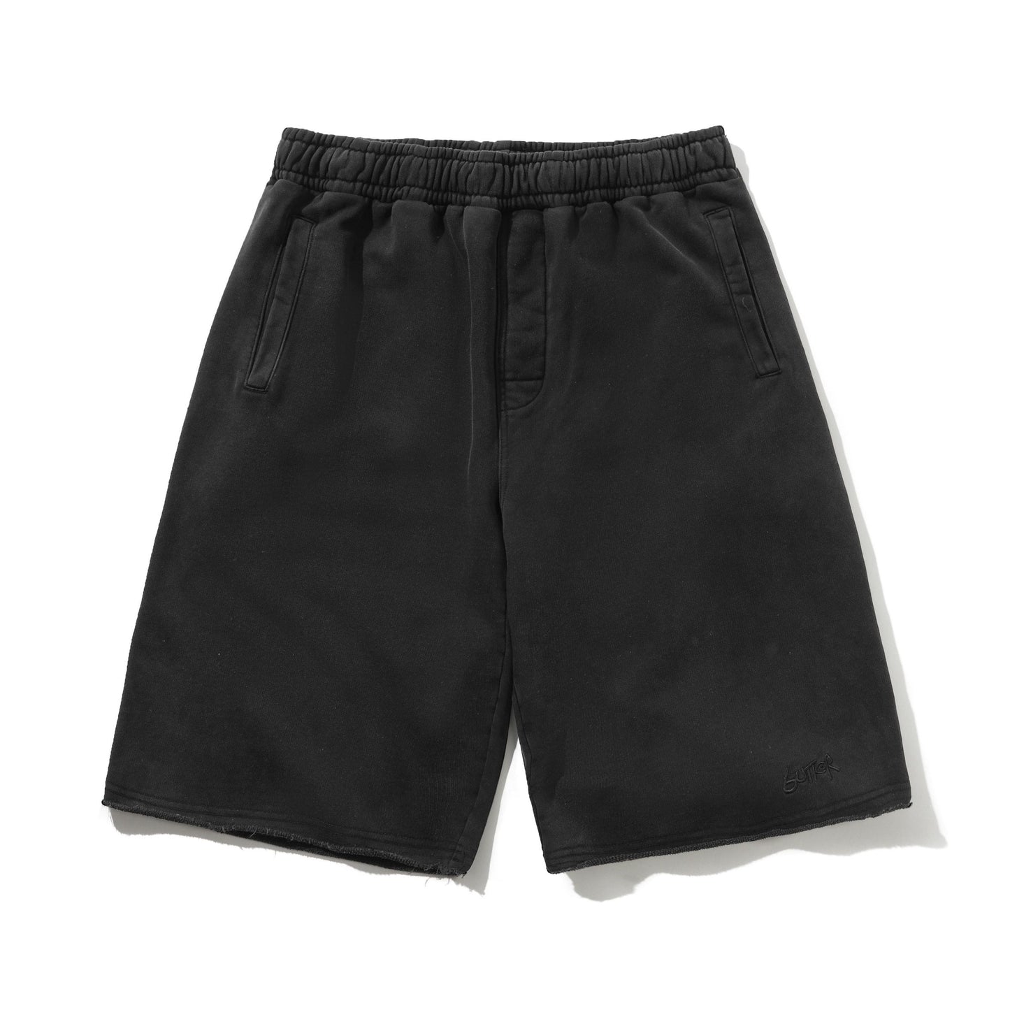 Butter Fleece Shorts Washed Black