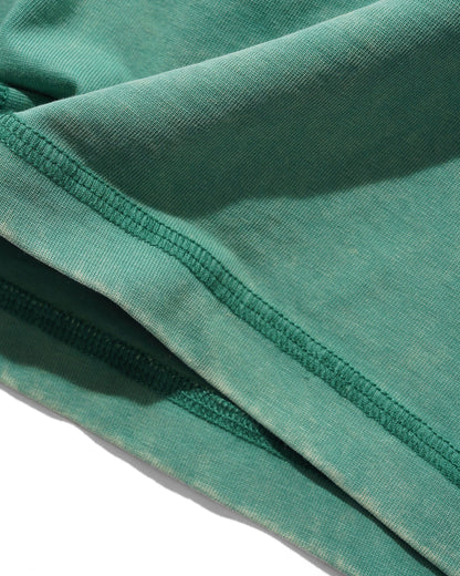 Butter Jive Overlock Stitch Tee: Distressed Jade