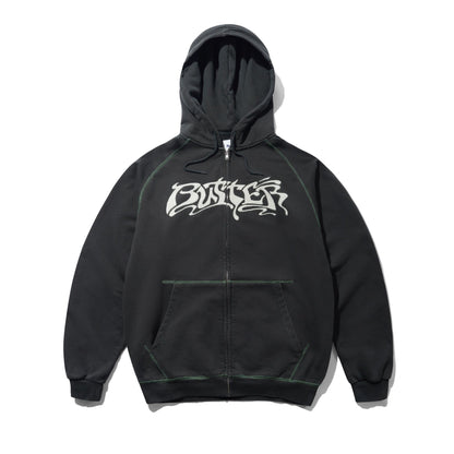 Butter Drummer Zip-Thru Hood Washed Black