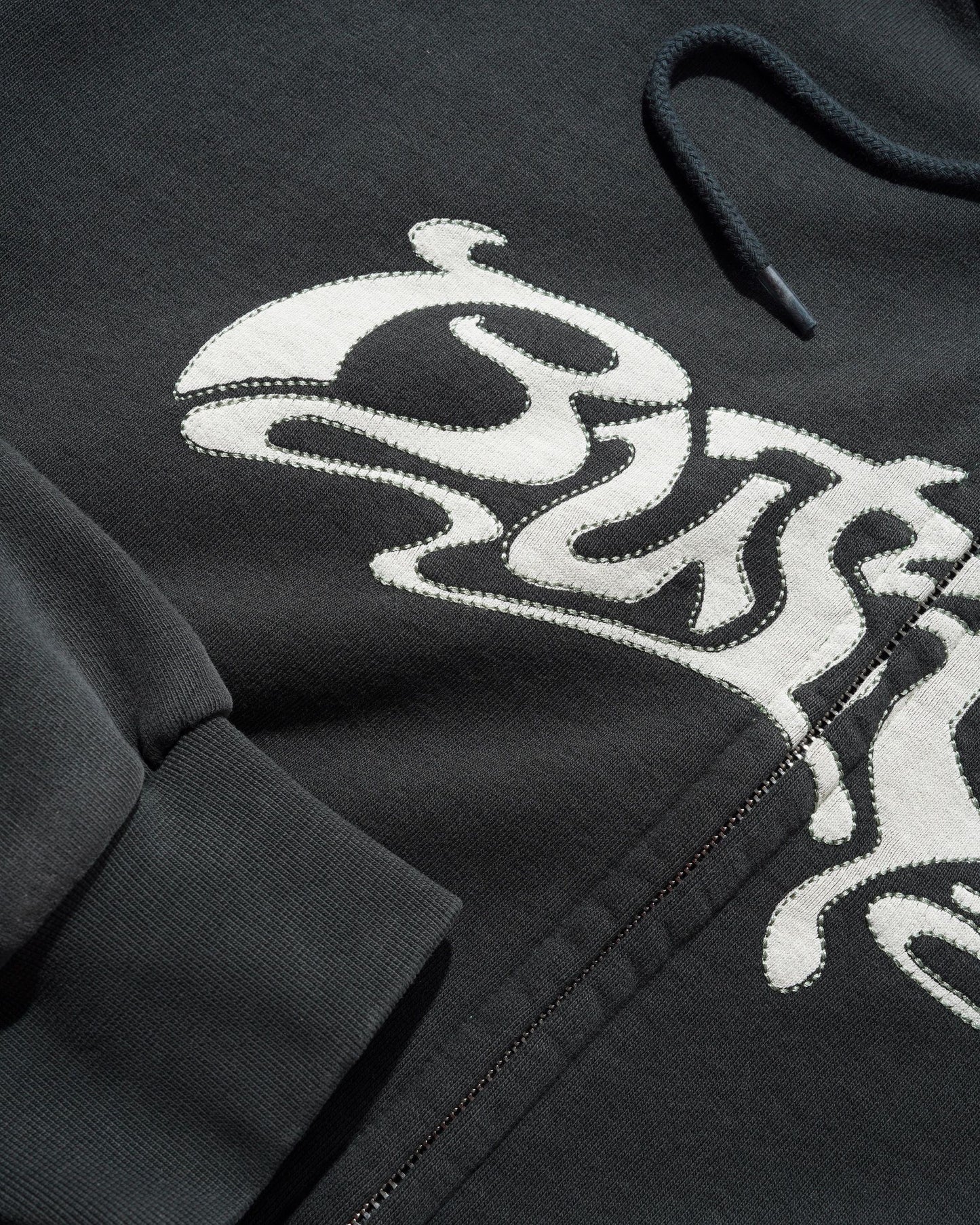 Butter Drummer Zip-Thru Hood Washed Black