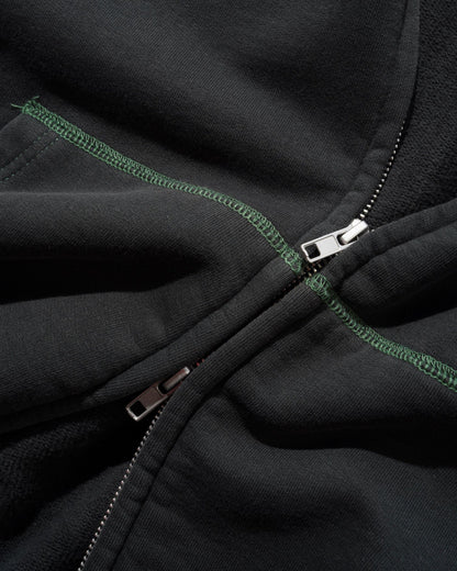 Butter Drummer Zip-Thru Hood Washed Black