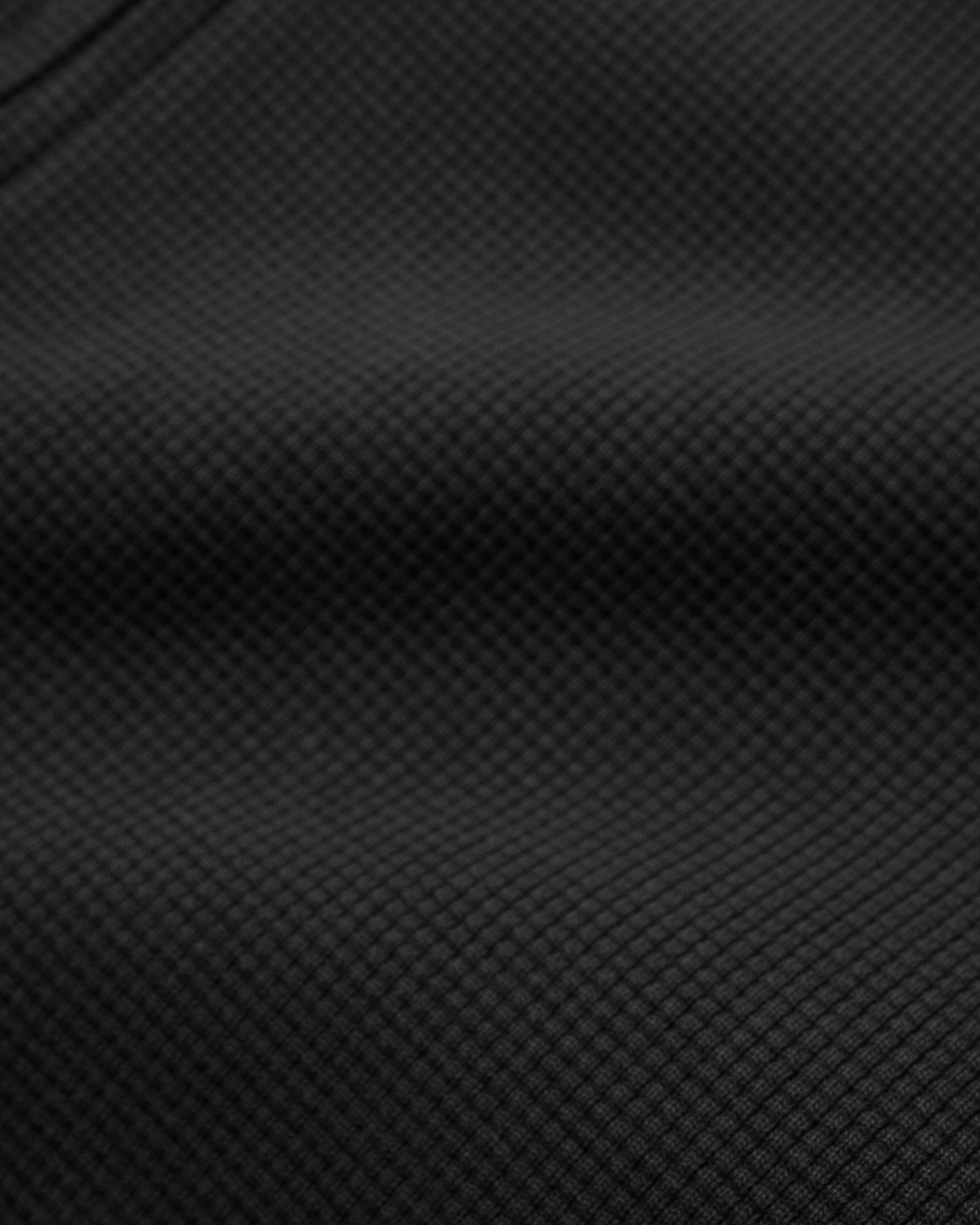 Butter Stars Waffle Zip-Thru Hood Black