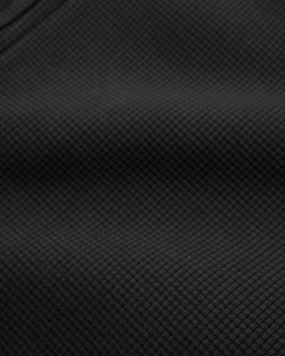 Butter Stars Waffle Zip-Thru Hood Black
