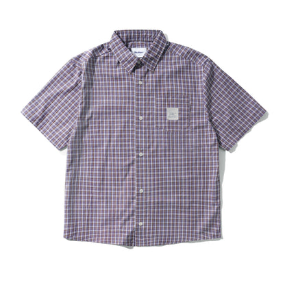 Butter Equipment S/S Shirt Navy/Brown