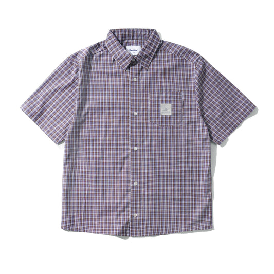Butter Equipment S/S Shirt Navy/Brown