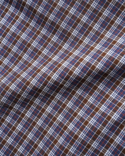 Butter Equipment S/S Shirt Navy/Brown