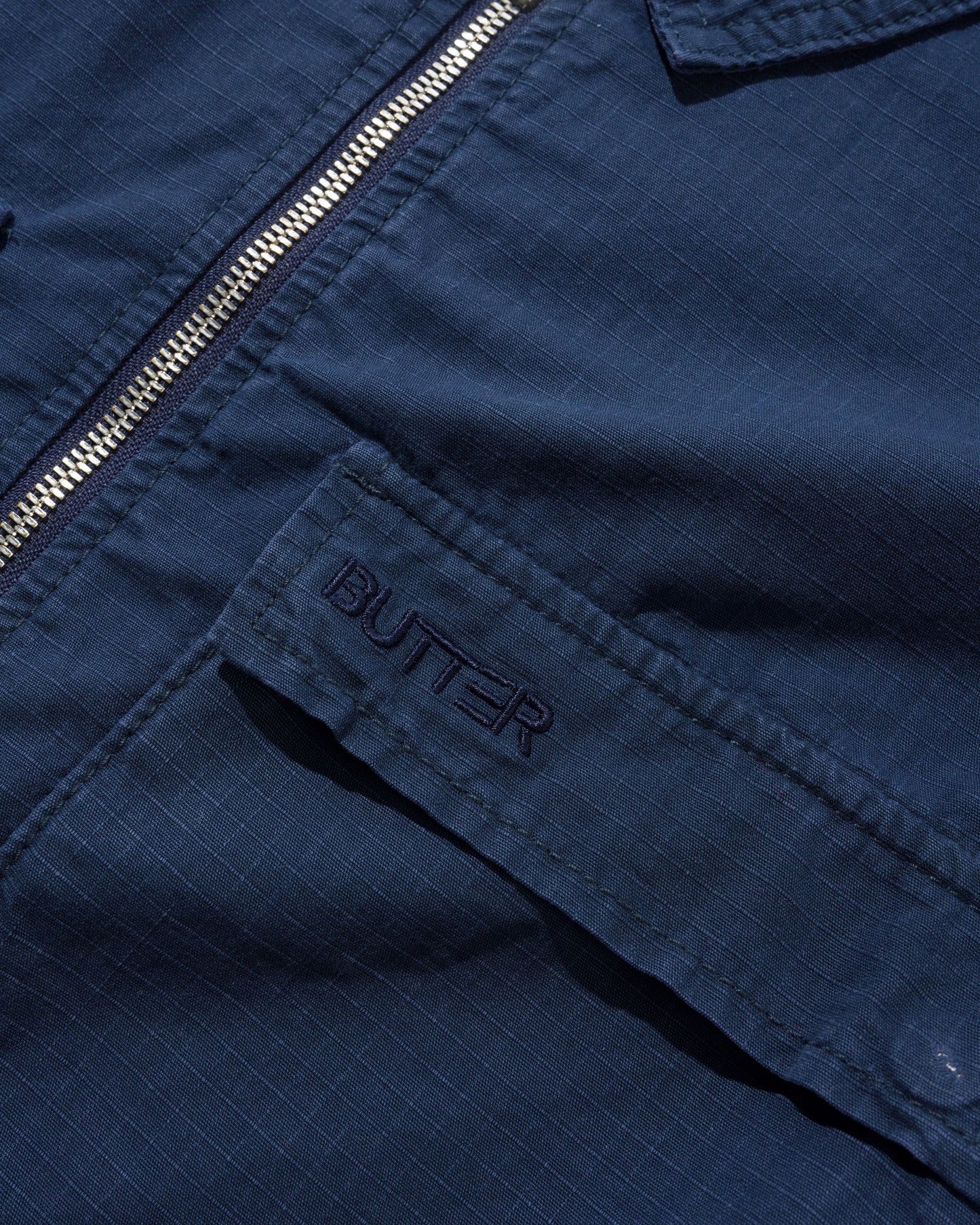 Butter Ripstop Chore Jacket Washed Navy