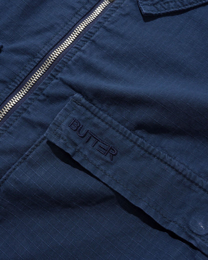 Butter Ripstop Chore Jacket Washed Navy