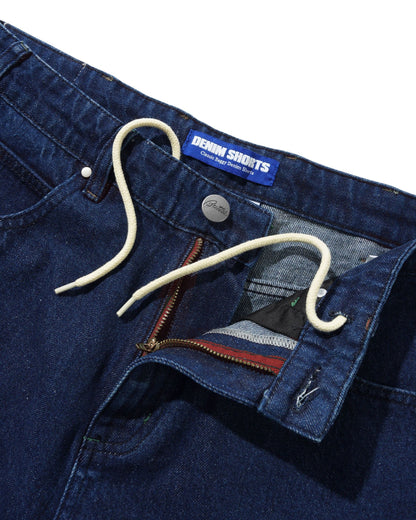 Butter Drummer Baggy Denim Shorts: Raw Dark Indigo