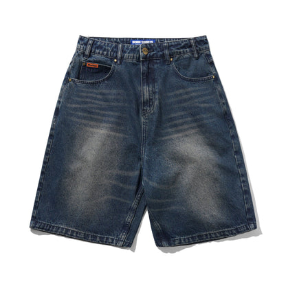 Butter Baggy Denim Shorts: Vintage Indigo Wash
