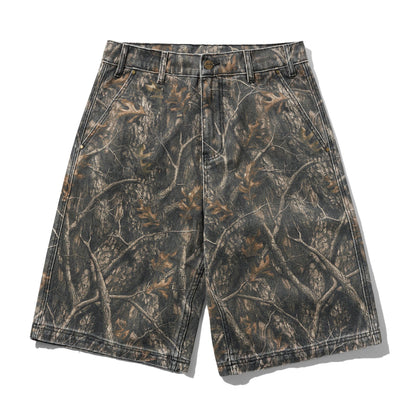 Butter Work Shorts: Forest Camo