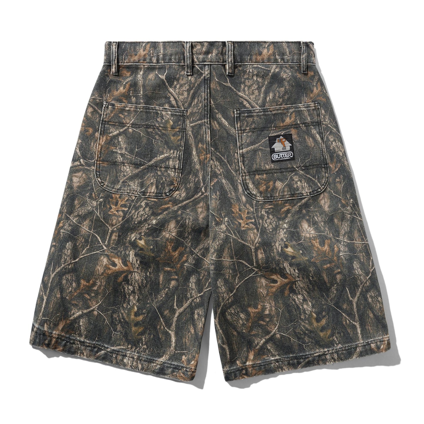 Butter Work Shorts: Forest Camo