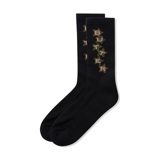Butter Stars Socks: Black