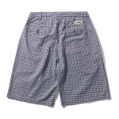 Butter Plaid Shorts Navy