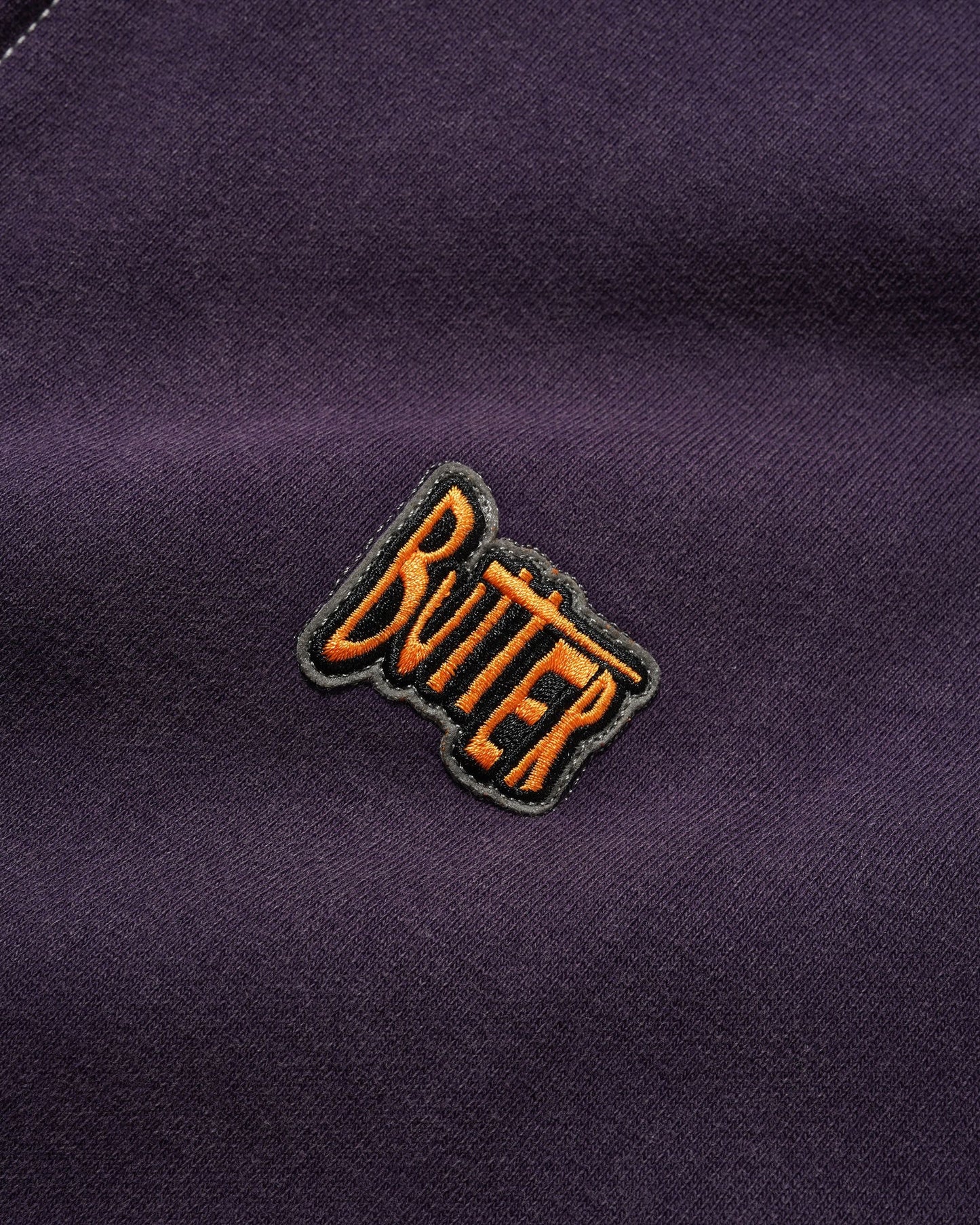 Butter Sketch Zip-Thru Hood Eggplant