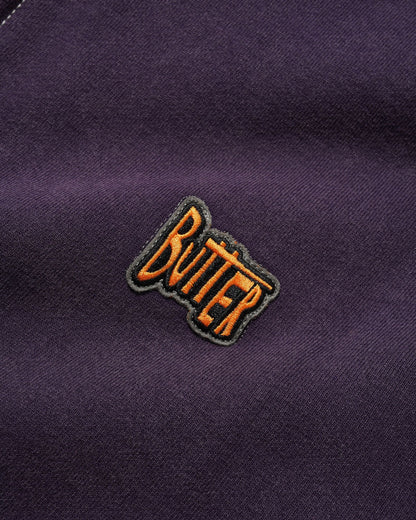 Butter Sketch Zip-Thru Hood Eggplant