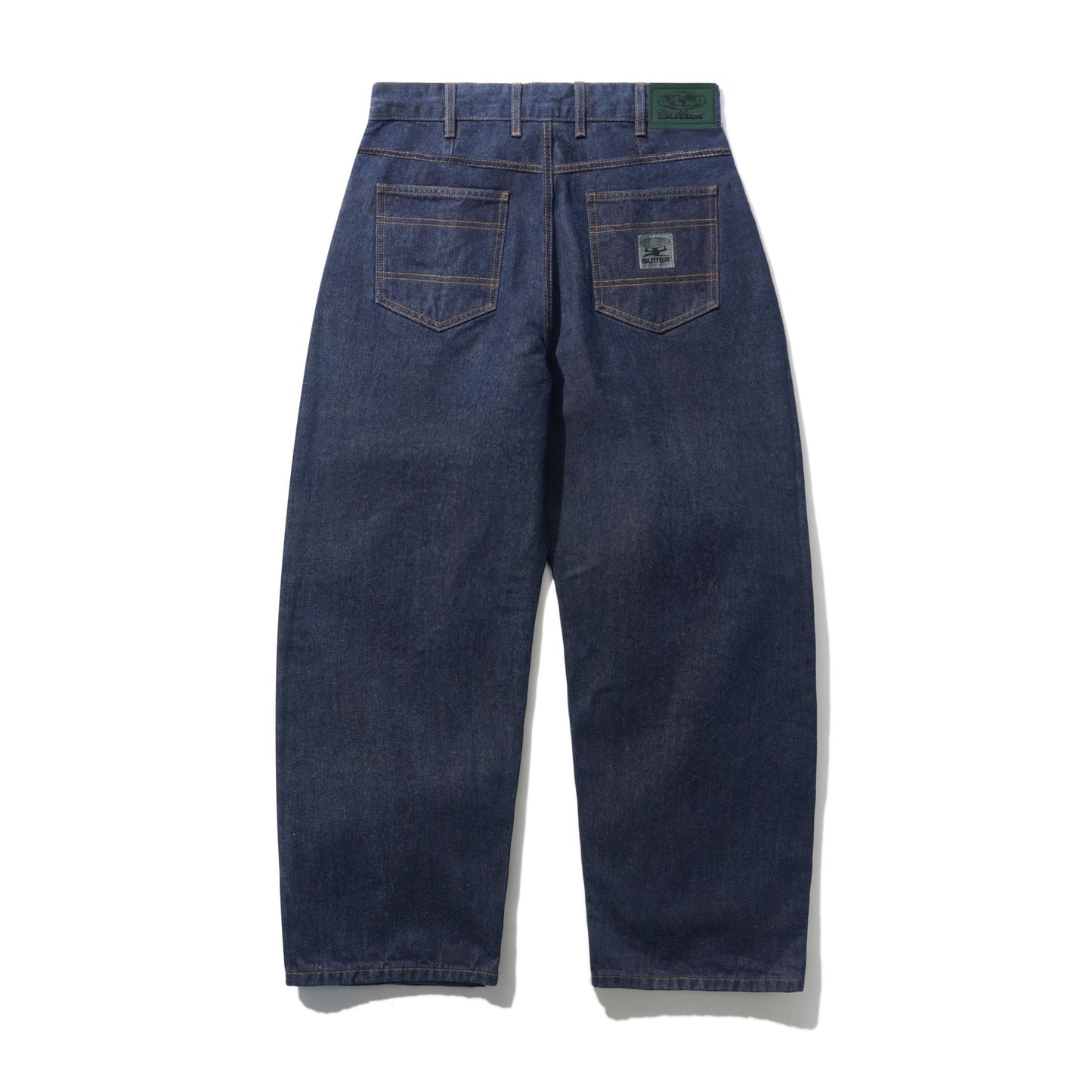 Butter Wide Cut Denim Jeans: Selvedge Blue