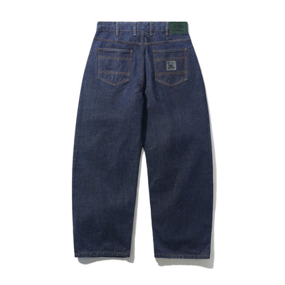 Butter Wide Cut Denim Jeans: Selvedge Blue