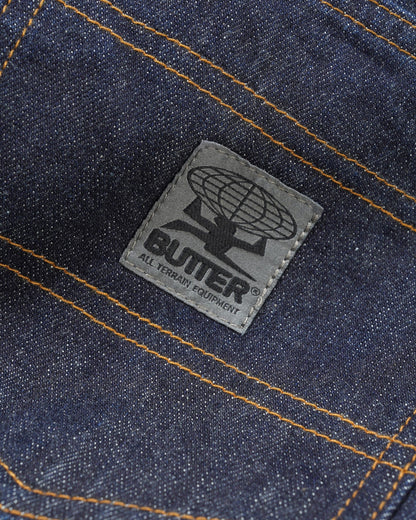 Butter Wide Cut Denim Jeans: Selvedge Blue
