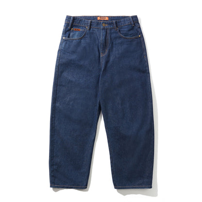 Butter Baggy Denim Jeans: Dark Indigo