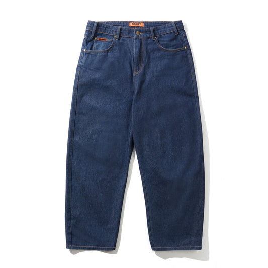 Butter Baggy Denim Jeans: Dark Indigo