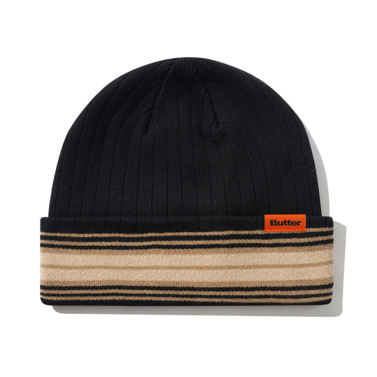 Butter Crest Beanie: Black