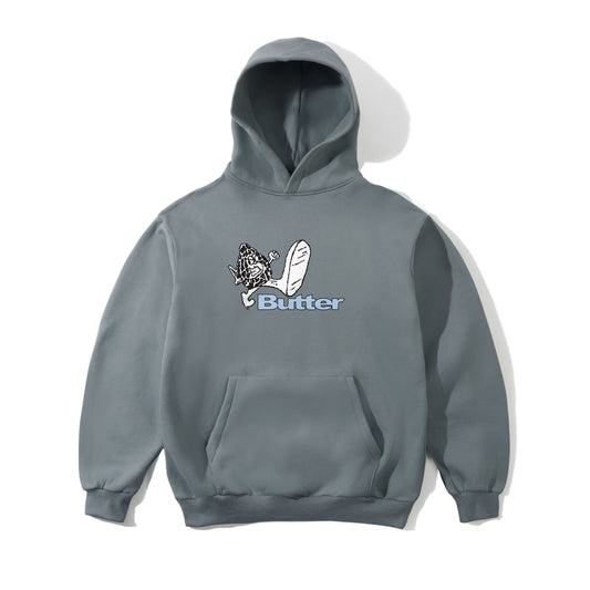 Butter Steppin' Logo Pullover Hood Dull Mint