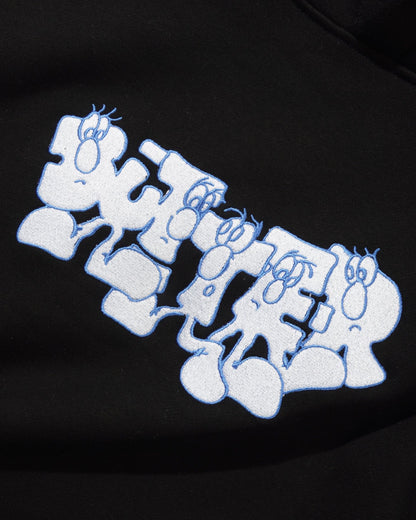 Butter Character Pullover Hood Black