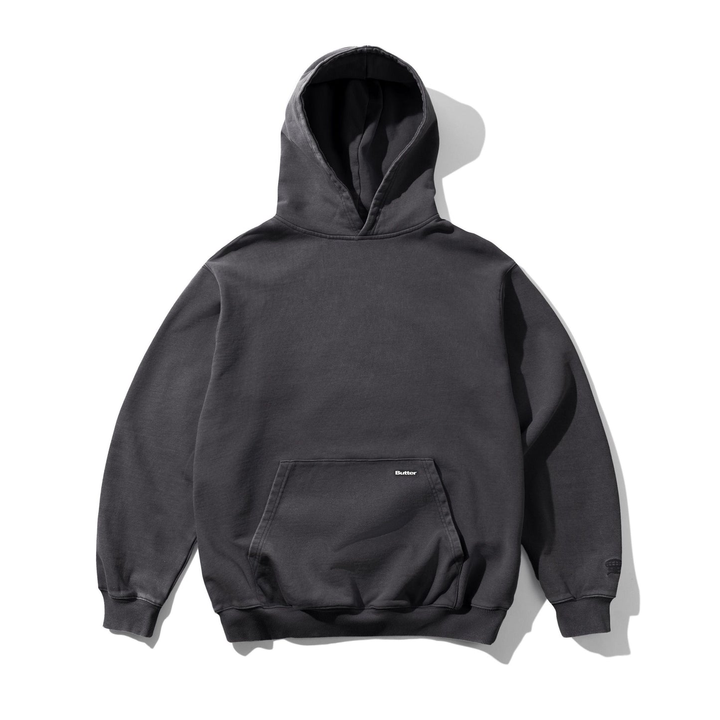 Butter Basic Pullover Hood Washed Black (Patch on Pouch)