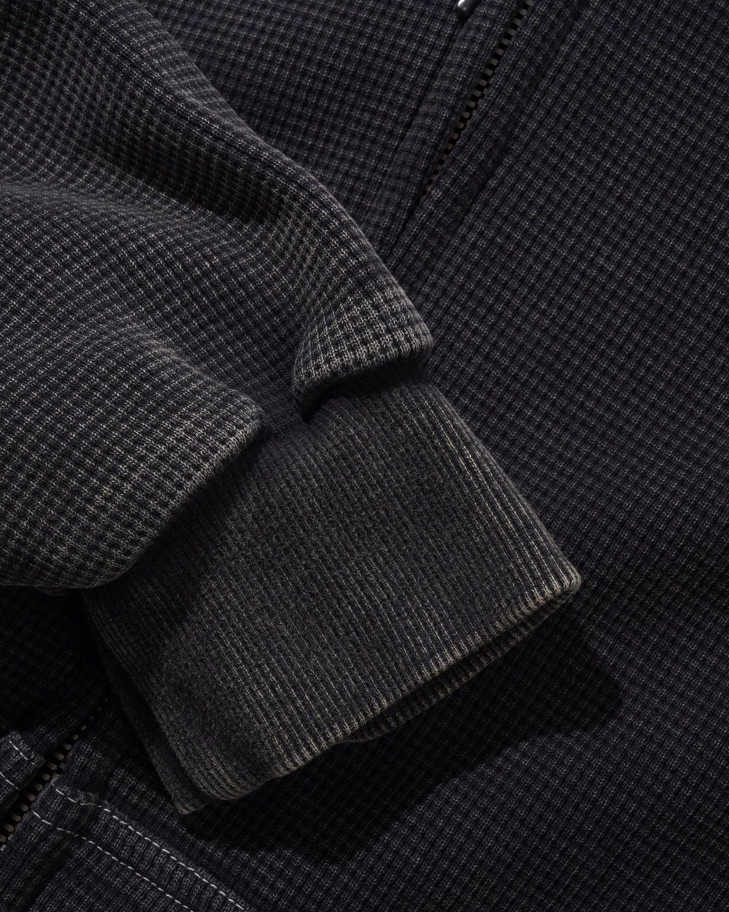 Butter Waffle Zip-Thru Hood