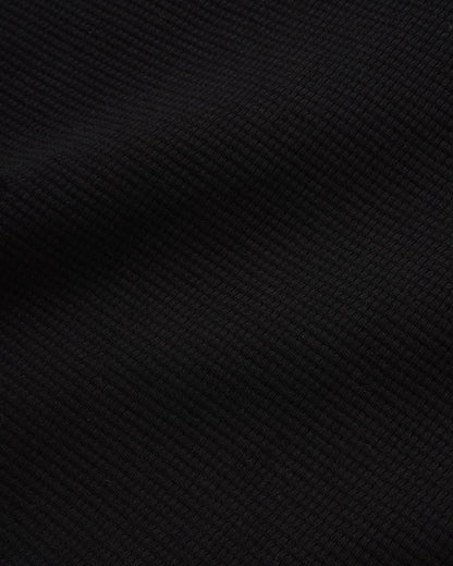 Butter Waffle L/S Top Black (Square Patch)