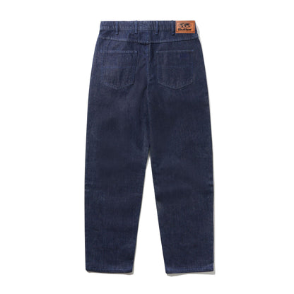 Butter Straight Leg Denim Jeans: Dark Indigo