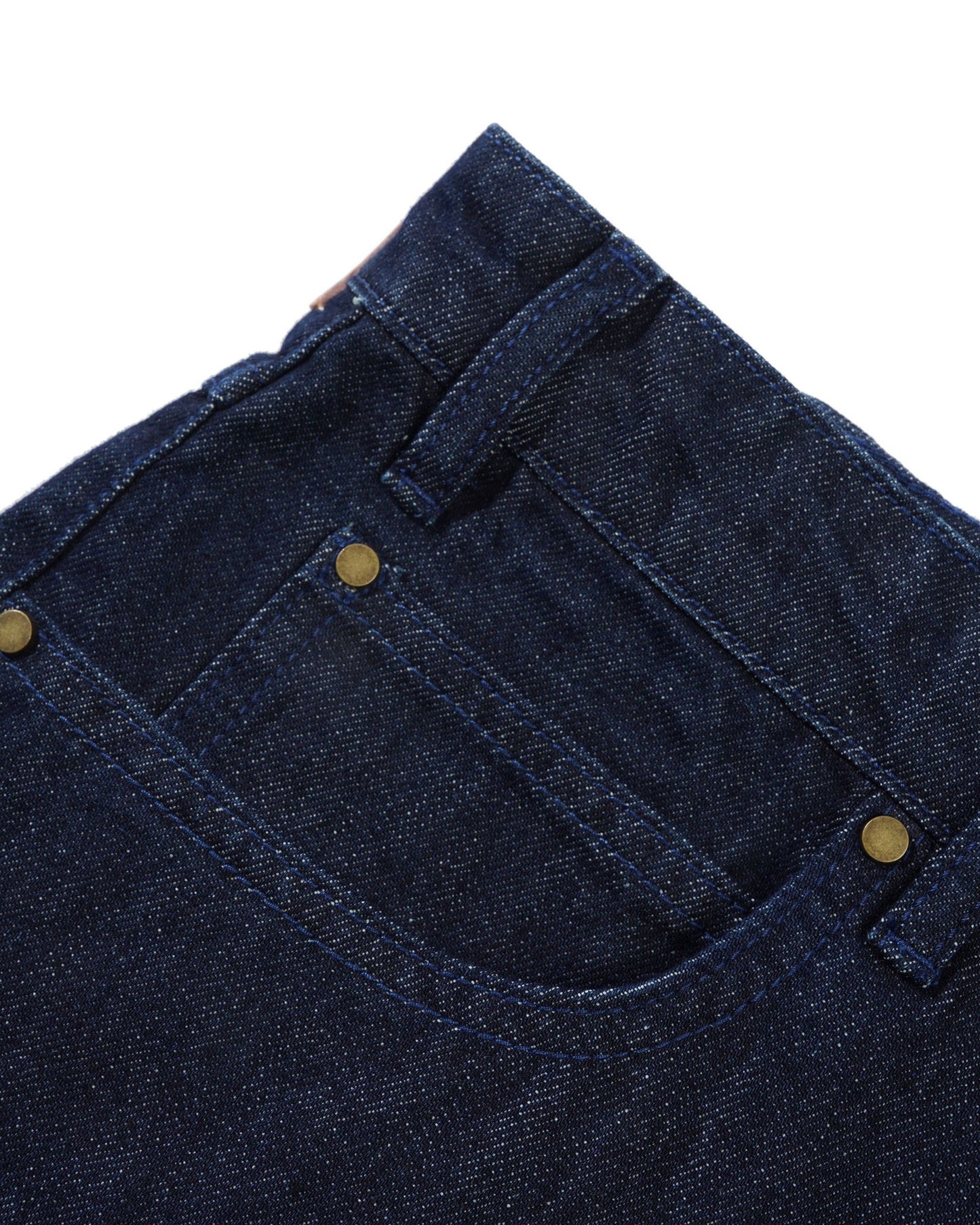 Butter Straight Leg Denim Jeans: Dark Indigo