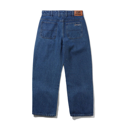 Butter Racer Denim Jeans: Washed Dark Blue
