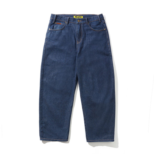 Butter Relaxed Denim Jeans: Dark Indigo