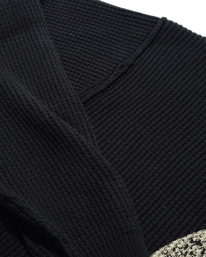 Butter Newcomer Reversible Knit Sweater Black