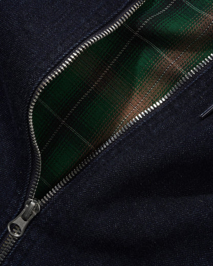 Butter Hooded Work Jacket Rinsed Indigo