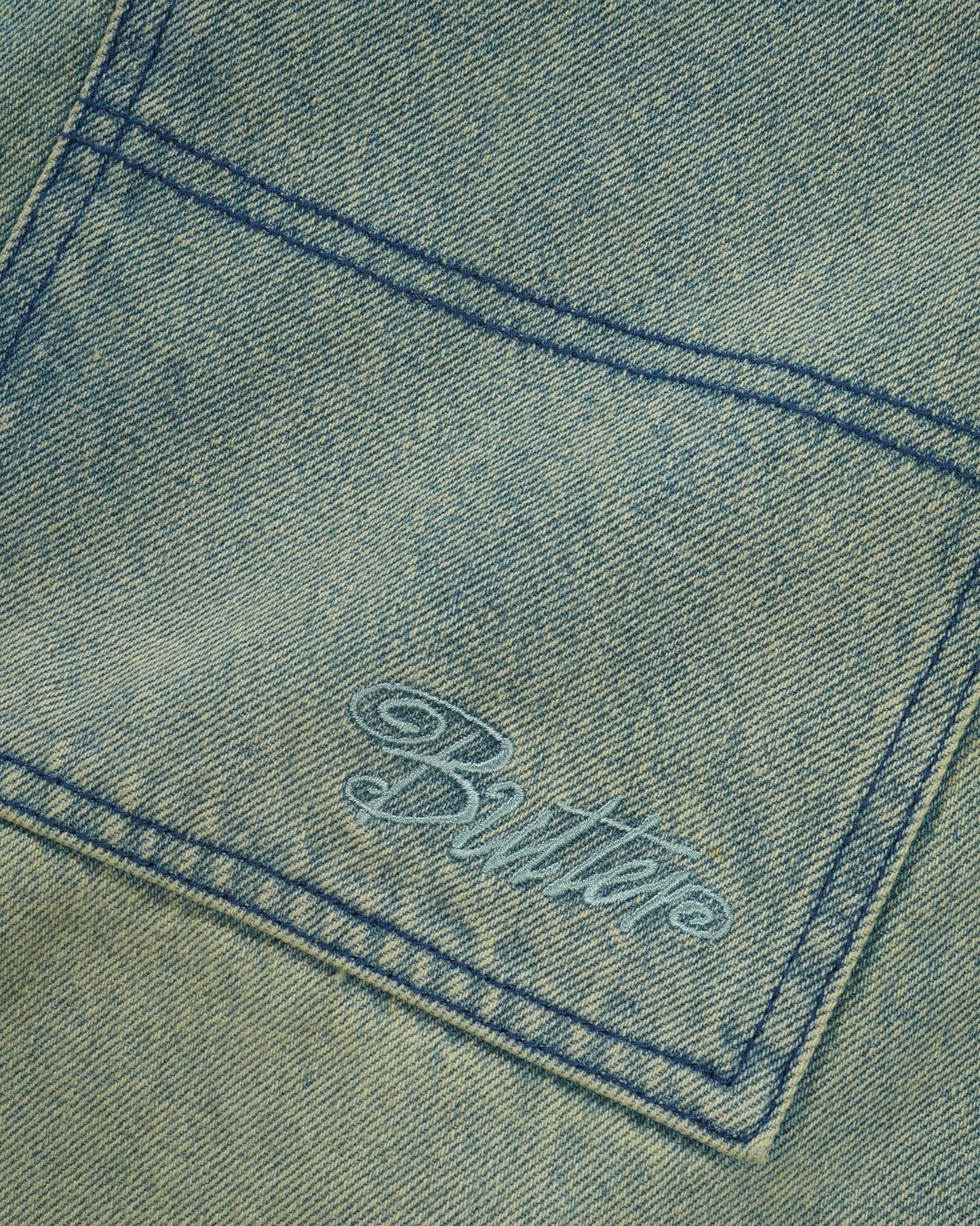 Butter Trim Denim Jeans: Sunfade Blue