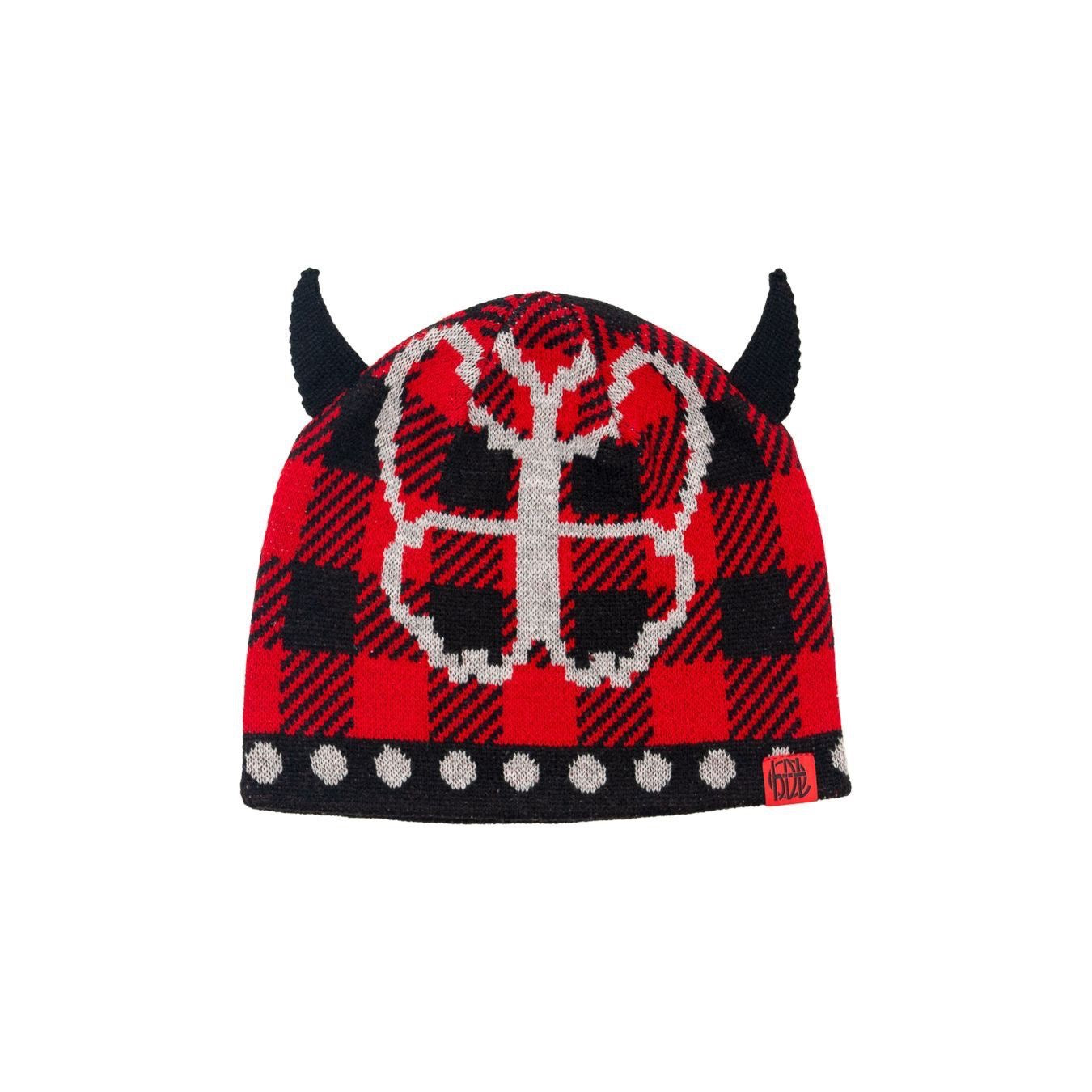 Hoddle Butterfly Horn Beanie Red