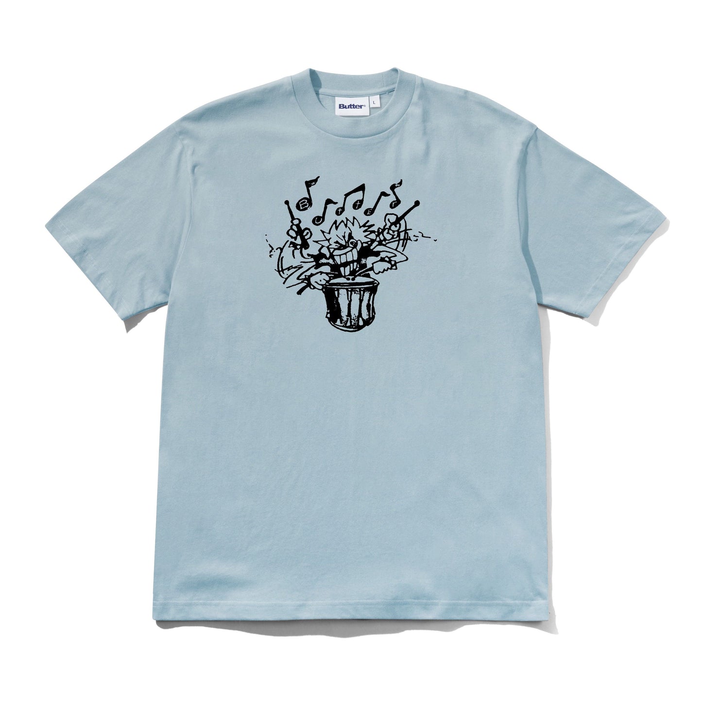 Butter Blaring Tee Grey Blue