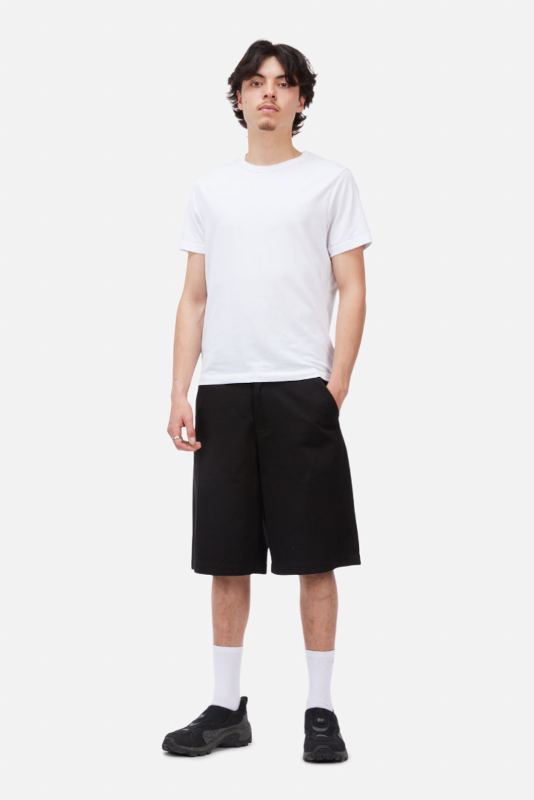 Dime Baggy Chino Shorts: Black