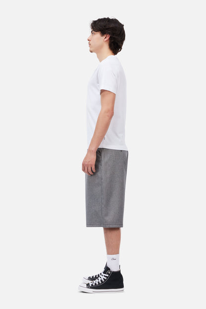 Dime Baggy Houndstooth Shorts Gray