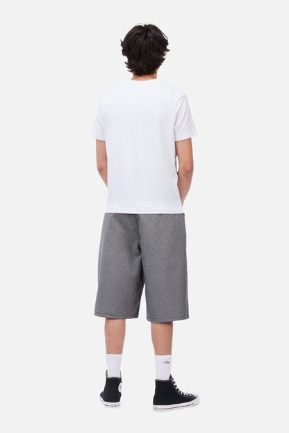 Dime Baggy Houndstooth Shorts Gray
