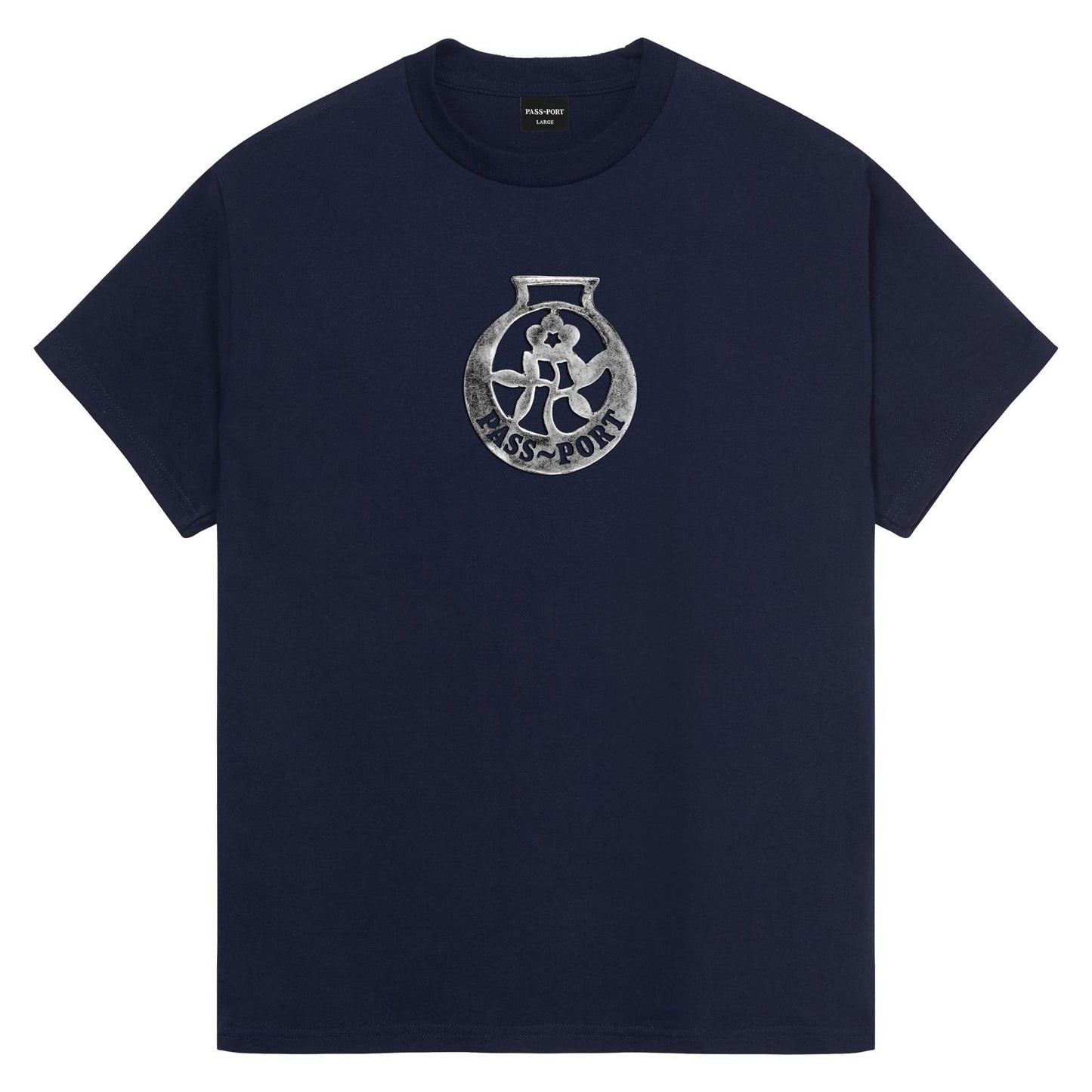Pass-Port Brass Tee Navy