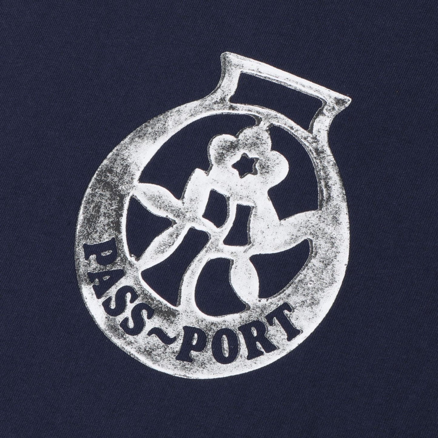 Pass-Port Brass Tee Navy