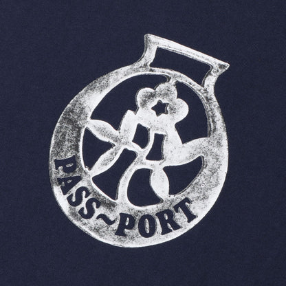Pass-Port Brass Tee Navy
