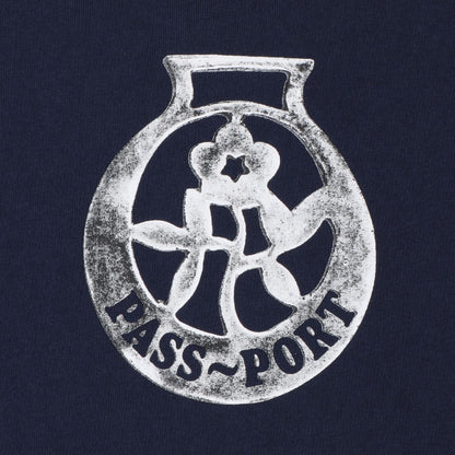 Pass-Port Brass Tee Navy